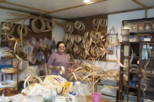 Carrie Hill, basket maker, basketry, jewelry, Indigenous Artist, First Nations, Indigenous Arts Collective of Canada, Pass The Feather