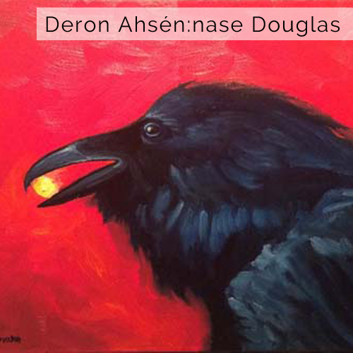 Deron Ahsenna-se Douglas, Raven, pass the feather