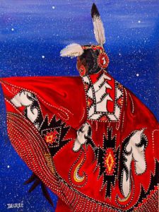 Delree Dumont, Delree’s Native Art Gallery, Indigenous artist, painting, painter, workshops, first nations, indigenous arts collective of canada, pass the feather.