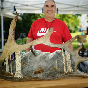 Wesley Havill, blacksmith, carving, moose antler, Indigenous Artist, First Nations, Indigenous Arts Collective of Canada, Pass The Feather