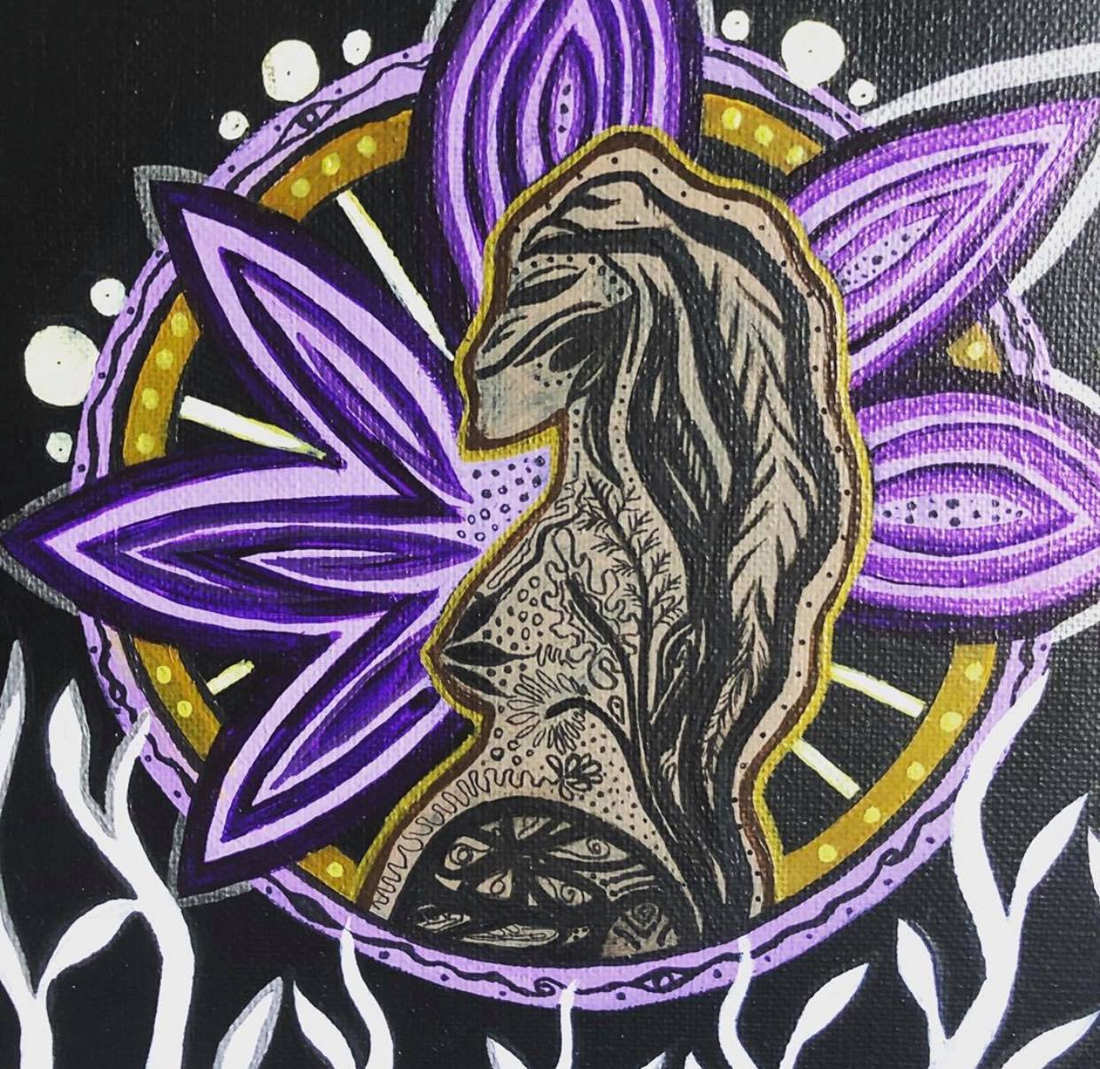 Stephanie Babij, painter, painting, drawing, Indigenous Artist, First Nations, Indigenous Arts Collective of Canada, Pass The Feather