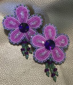 Dale Goulet, beader, beadwork, jewelry, crafts, dreamcatcher, Indigenous Artist, First Nations, Indigenous Arts Collective of Canada, Pass The Feather